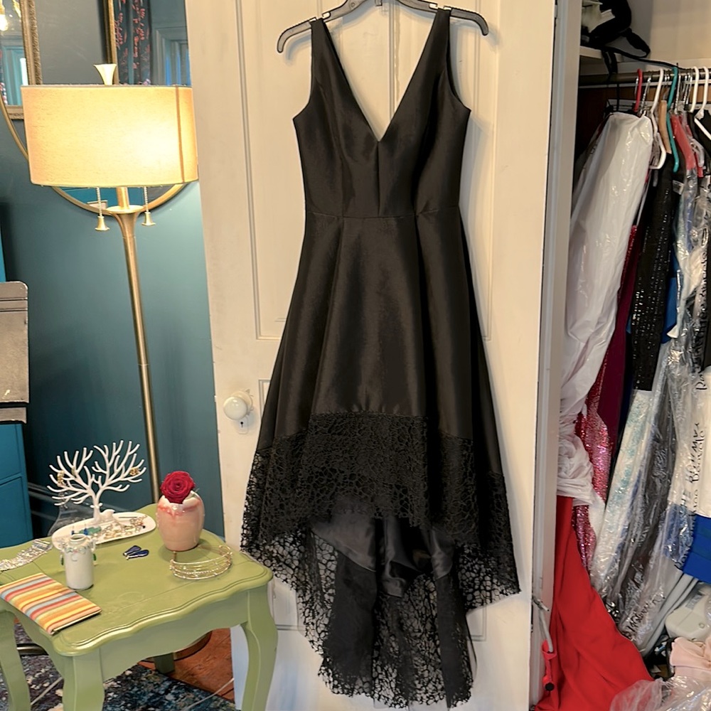 BETSY AND ADAM formal HOMECOMING dress.